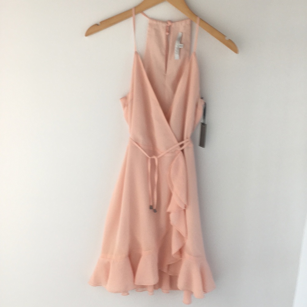Lovers + Friends Gigi Wrap Dress Peach REVOLVE